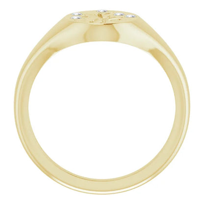 Wildflower Signet ring